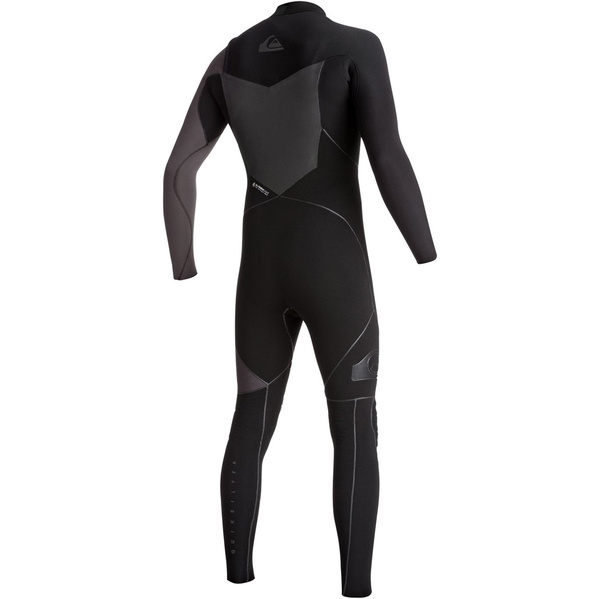 2018 Quiksilver Highline+ 4/3mm Chest Zip Hydrolock Wetsuit JET BLACK EQYW103047